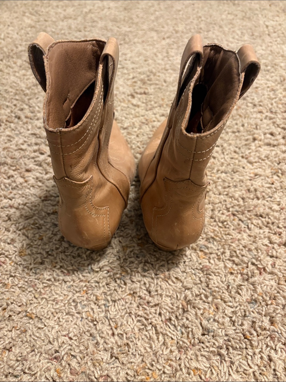 Matisse Tan Western Ankle Booties - Picture 9 of 15